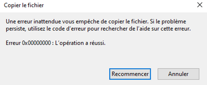 Windows Error Message